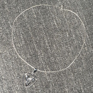 Women’s necklace chain sterling silver vintage Sculpted cable